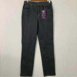New Gloria Vanderbilt Faded Black Classic Straight Leg Jeans size 8